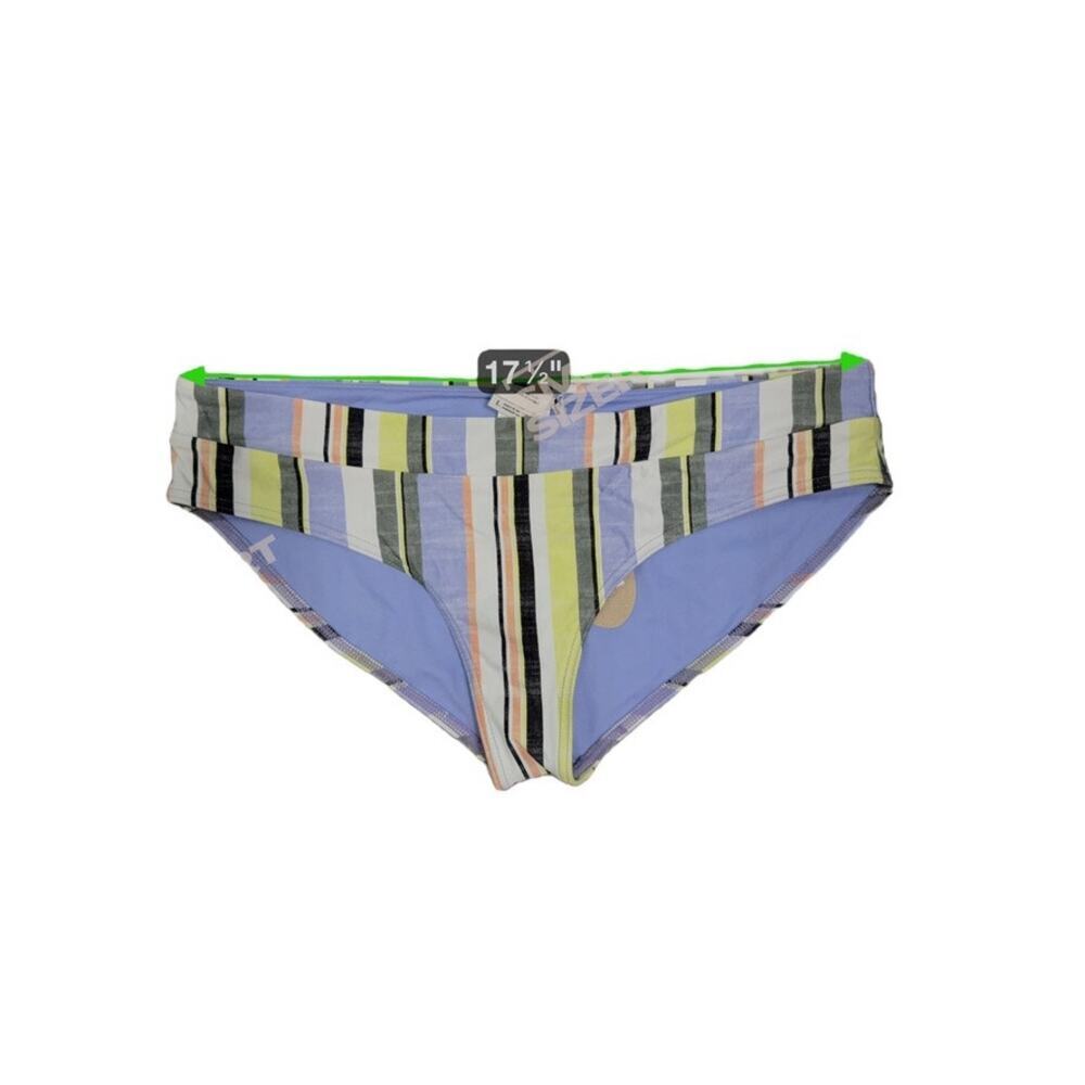 Prana‎ Presolana Bottom Bikini Women L Morning Glory Stripe NWT Swim Beach - Picture 7 of 8